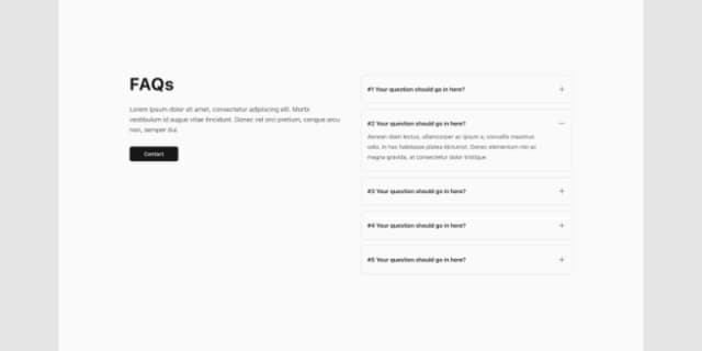 FAQ Sections